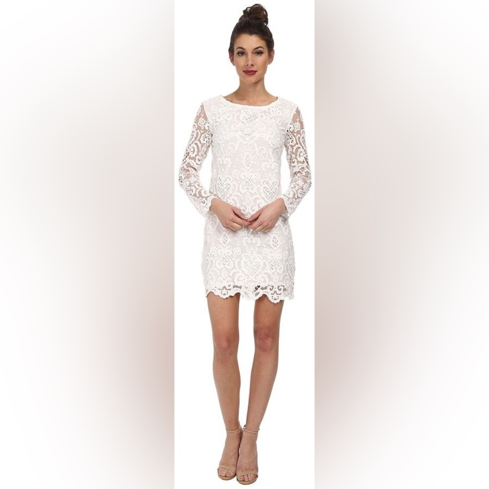 💋French Connection Nebraska Lace Shift Dress